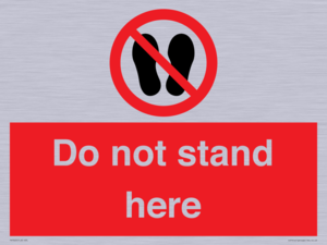 Do not stand here
